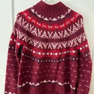 Red Fair Isle Sweater